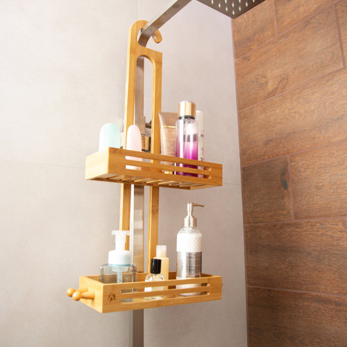 Crew & Axel Hanging Bamboo Shower Caddy & Reviews | Wayfair